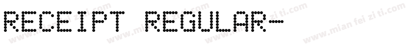 Receipt Regular字体转换